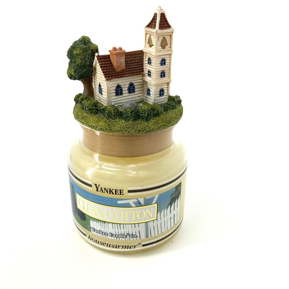 Yankee Mini Jar Candle Clean Cotton with Jar Stopper House